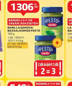Barilla Genovai Bazsalikomos Pesto