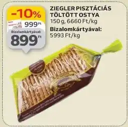 Auchan Ziegler Pisztáciás Töltött Ostya ajánlat