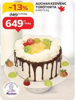 Auchan AUCHAN KEDVENC TÚRÓTORTA ajánlat