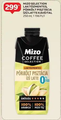 Auchan Mizo Selection Laktózmentes, Pörkölt Pisztácia Ízű Latte Kávéital ajánlat