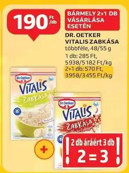 Auchan DR OETKER Vitalis zabkása ajánlat