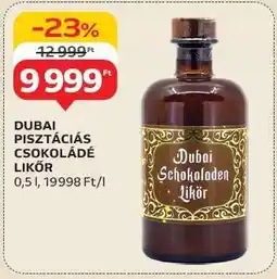 Auchan Dubai Pisztáciás Csokoládé Likőr ajánlat