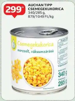 Auchan AUCHAN TIPP CSEMEGEKUKORICA ajánlat