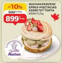 Auchan AUCHAN KEDVENC EPRES-PISZTÁCIÁS SZERETET TORTA ajánlat