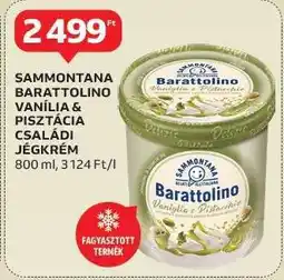 Auchan SAMMONTANA BARATTOLINO VANÍLIA & PISZTÁCIA CSALÁDI JÉGKRÉM ajánlat