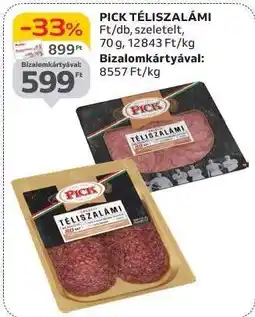 Auchan PICK Téliszalámi ajánlat