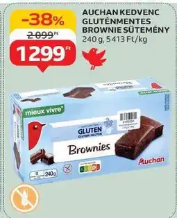 Auchan Auchan Kedvenc Gluténmentes Brownie Sütemény ajánlat