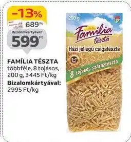 Auchan FAMÍLIA TÉSZTA ajánlat