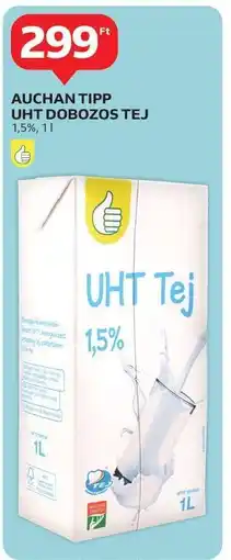 Auchan Auchan Tipp UHT Dobozos Tej ajánlat