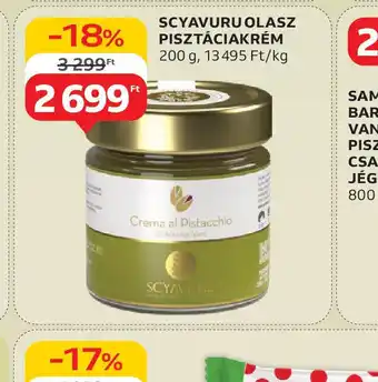 Auchan Scyavuru Olasz Pisztáciakrém ajánlat