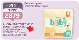 Auchan Auchan Baby Kedvenc Sensitive Pants Bugyipelenka ajánlat