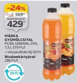 Auchan MÁRKA Gyümölcsital ajánlat