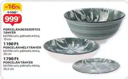 Auchan porcelán desszertes tányér ajánlat