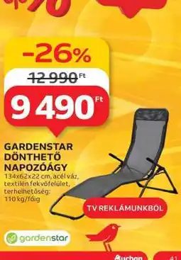 Auchan GARDENSTAR Dönthető Napozóágy ajánlat