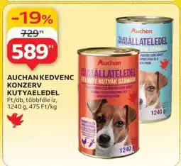 Auchan AUCHAN KEDVENC KONZERV KUTYAELEDEL ajánlat
