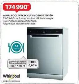 Auchan WHIRLPOOL WFC3C42PX MOSOGATÓGÉP ajánlat
