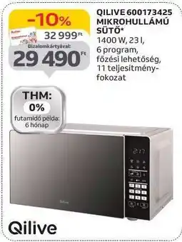 Auchan QILIVE 600173425 MIKROHULLÁMÚ SÜTŐ ajánlat