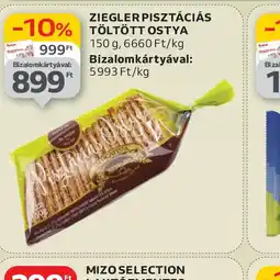 Auchan Ziegler Pisztáciás Töltött Ostya ajánlat