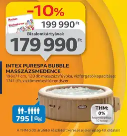 Auchan Intex PureSpa Bubble Masszázsmedence ajánlat