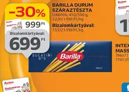 Auchan Barilla Durum Száraztészta ajánlat