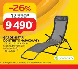 Auchan Gardenstar dönthető napozóágy ajánlat