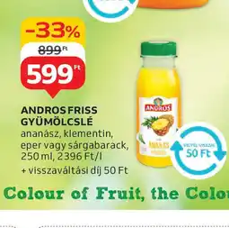 Auchan Andros Friss Gyümölcslé ajánlat