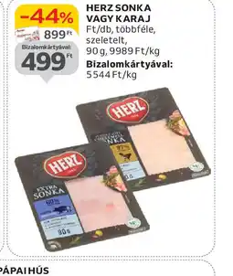 Auchan Herz Sonka vagy Karaj ajánlat