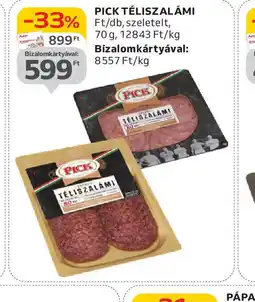 Auchan Pick Téliszalámi ajánlat