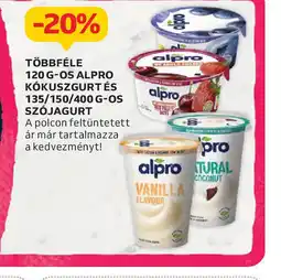 Auchan Alpro Kkuszgurt és Szjajogurt ajánlat