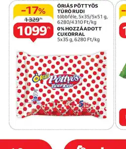 Auchan riás Pöttyös Túr Rudi ajánlat