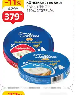 Auchan Talléros körckikkelyessajt ajánlat