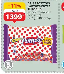 Auchan riás Pöttyös Laktzmentes Túr Rudi ajánlat