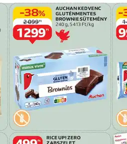 Auchan Auchan Kedvenc Gluténmentes Brownie Sütemény ajánlat