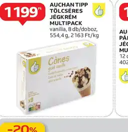 Auchan Auchan Tipp Tölcséres Jégkrém Multipack ajánlat