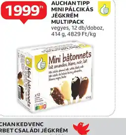 Auchan Auchan Tipp Mini Pálcikás Jégkrém ajánlat