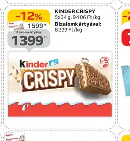 Auchan Kinder Crispy ajánlat