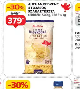 Auchan Auchan Kedvenc 4 Tojásos Száraztészta ajánlat