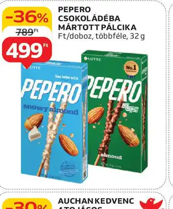 Auchan Pepero csokoládéba mártott pálcika ajánlat