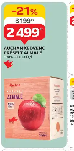 Auchan Auchan Kedvenc Préselt Almalé ajánlat