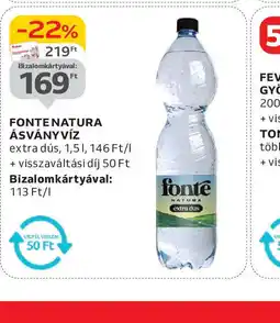 Auchan Fonte Natura Ásványvíz ajánlat