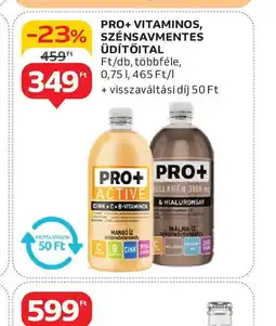 Auchan PRO+ Vitaminos, Szénsavmentes Üdítőital ajánlat