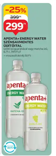 Auchan Apenta+ Energy Water Szénsavmentes Üdítőital ajánlat
