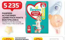 Auchan Pampers Active Baby Jumbo Pack Pants Bugyipelenka ajánlat