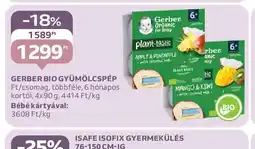 Auchan Gerber Bio Gyümölcspep ajánlat