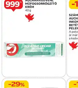Auchan Auchan Kedvenc Műfogsorrögzítő Krém ajánlat