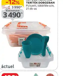 Auchan Actuel műanyag teríték dobozban ajánlat