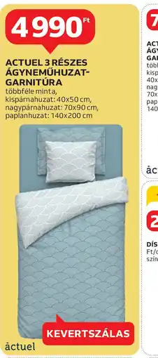 Auchan Actuel 3 részes ágyneműhuzat-garnitúra ajánlat