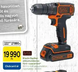 Tesco Black+Decker akkumulátoros fúró-csavarozó ajánlat