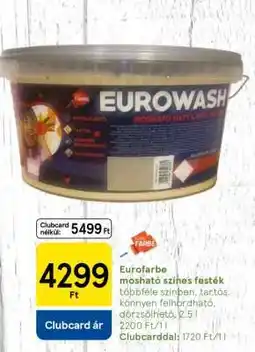 Eurofarbe mosható színes festék