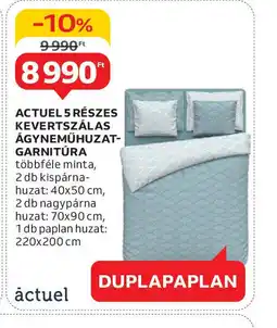 Auchan Actuel 5 részes kevertszálas ágyneműhuzat-garnitúra ajánlat